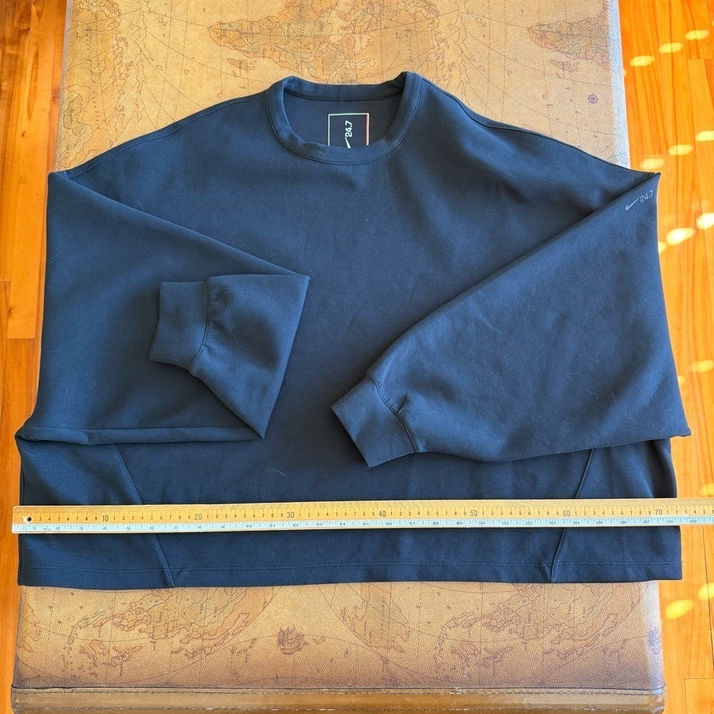Nike Dri-FIT 24.7 Impossibly Soft Women's Black Oversized Sweatshirt - Picture 7 of 10